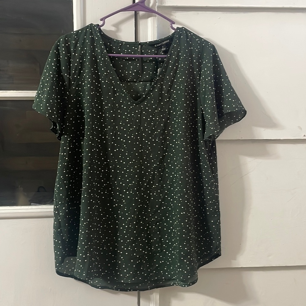 Green blouse
